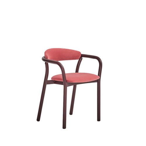 Silla Cecile Tapizada Metálica