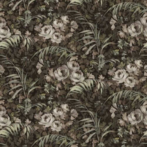 Mural Vintage Brocade Dazzling Foliage Sand