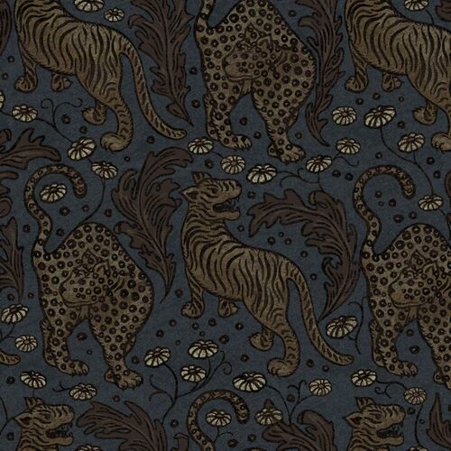 Papel Tapiz Vintage Brocade Year Of The Tiger Midnight