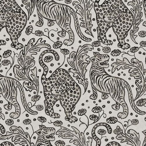 Papel Tapiz Vintage Brocade Year Of The Tiger Graphite