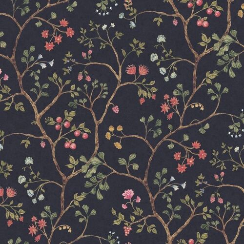 Mural Vintage Brocade Song Tree Lush