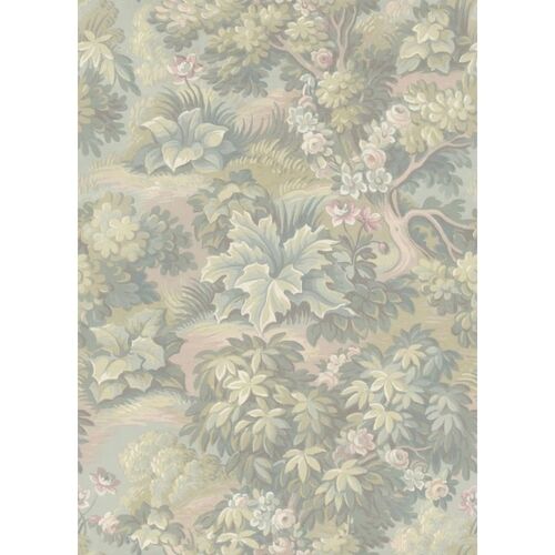 Papel Tapiz Vintage Brocade Blooming Park Pastel