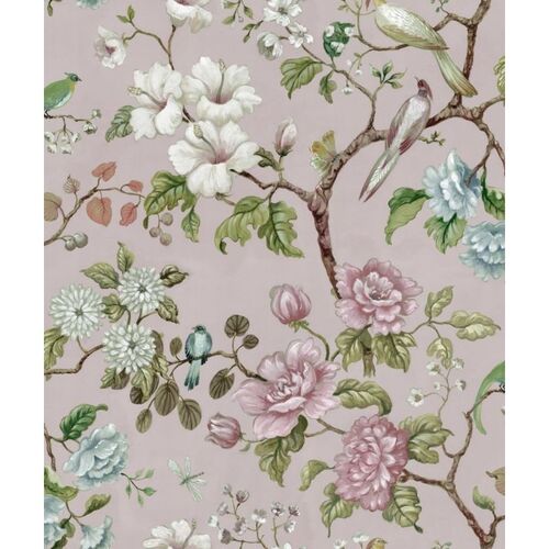 Papel Tapiz Vintage Brocade Petit Flora Soft Pink