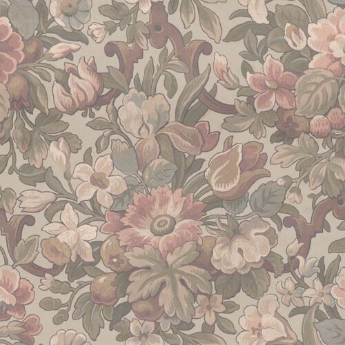 Papel Tapiz Vintage Brocade Vintage Garden Pastel