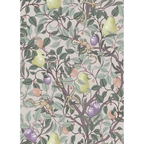 Papel Tapiz Vintage Brocade Fruit Garden Pastel