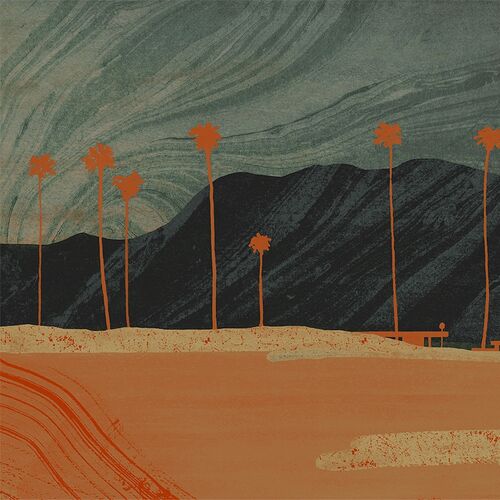 Mural L'Enfant Terrible Palms View Blanco Gris