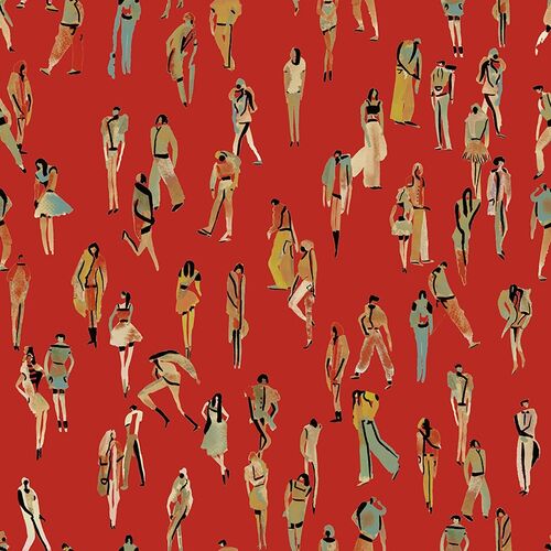 Papel Tapiz L'Enfant Terrible Unique People Rojo Vino