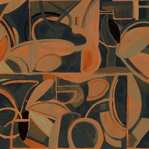 Mural L'Enfant Terrible Giant Abstract Negro