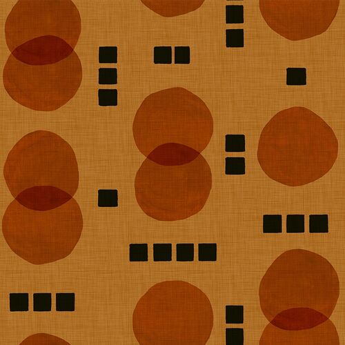 Papel Tapiz L'Enfant Terrible Rebel Dots Amarillo / Naranja
