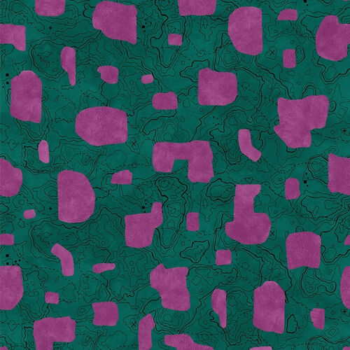 Papel Tapiz Playful Layers Map Xylography Fiusha