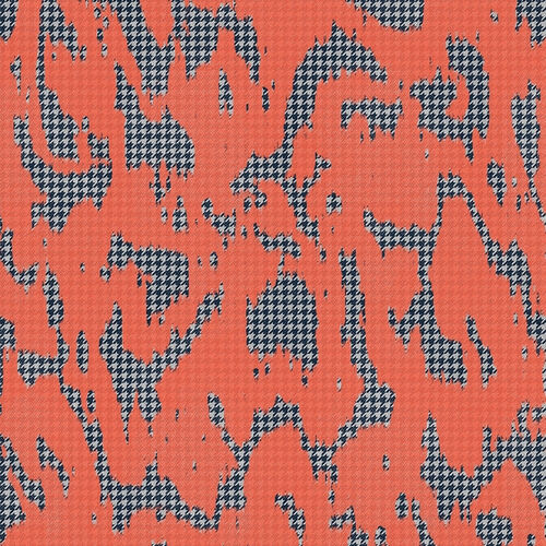 Papel Tapiz Playful Layers Moire Screen Coral