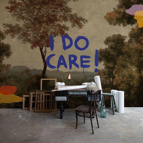 Mural Playful Layers Planet Statement Café