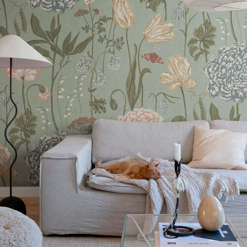 Mural Sandberg Edition Aurelie Turquoise Mural Sandberg Edition Aurelie Turquoise