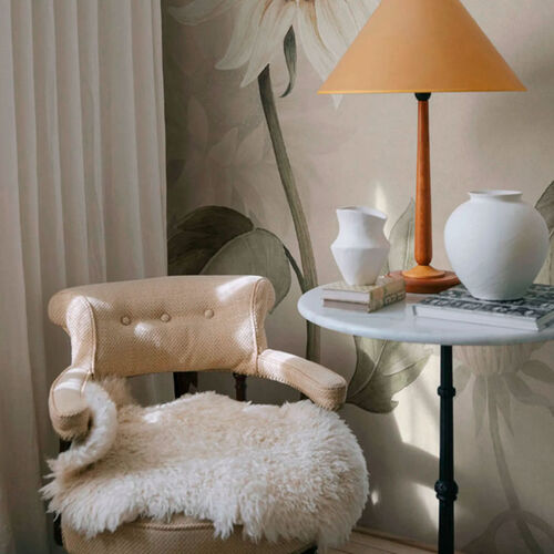 Mural Ett Hem Sunflowers White Mural Ett Hem Sunflowers White