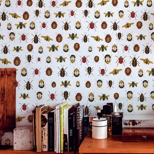 Papel Tapiz IN & OUT Coleopter White