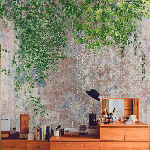 Mural IN & OUT Hedera Green