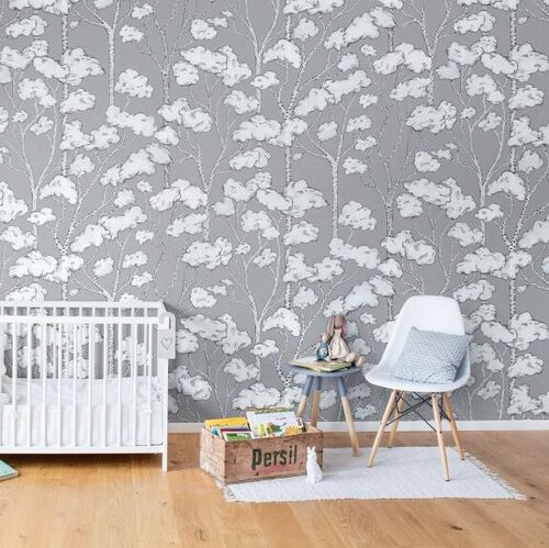 Mural Home Animal Tree Grey